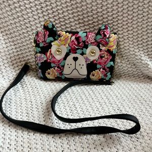 NWOT Betsey Johnson Floral Dog Purse